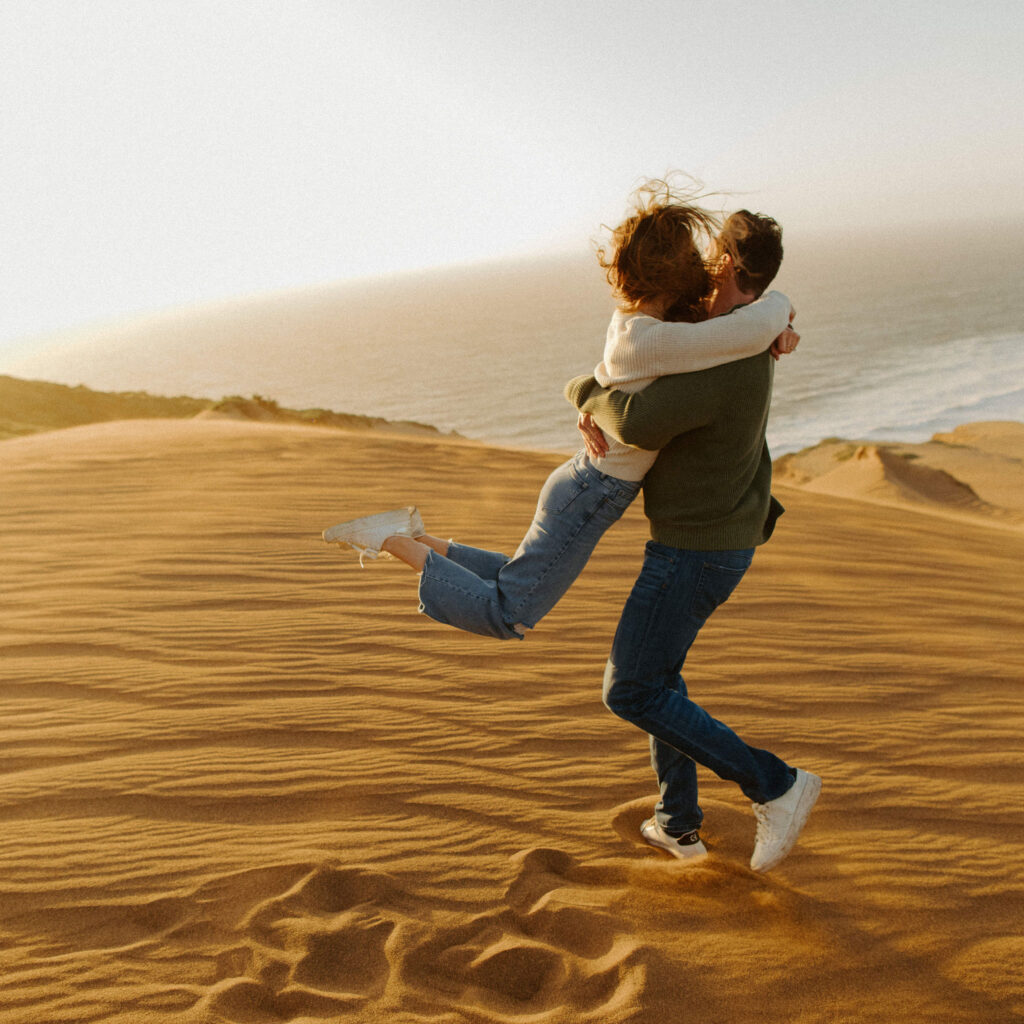 California couples adventurous photoshoot