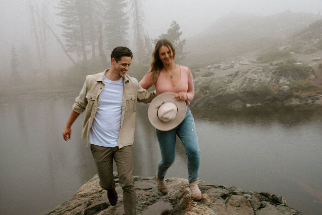 Romantic engagement session in Northern California 