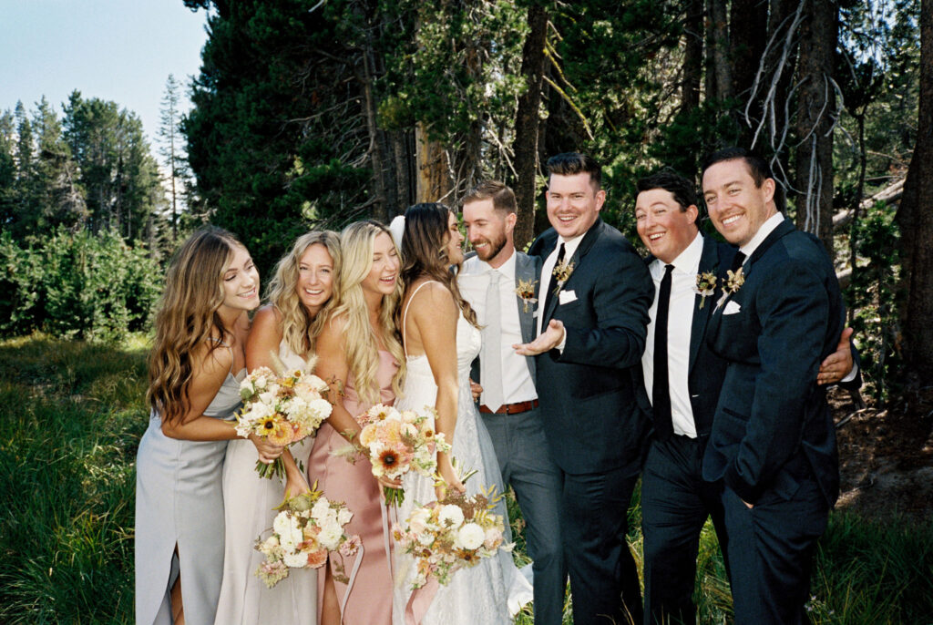 Film wedding party photos captured by Taylor Mccutchan - Adventure elopement photographer