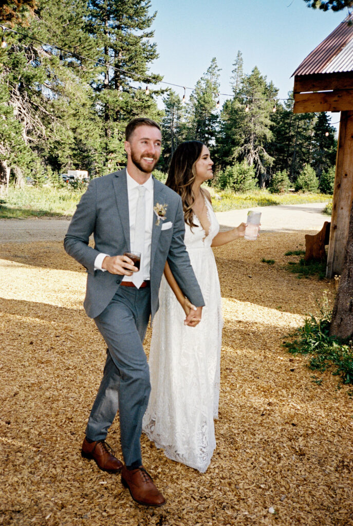 Bride and groom portraits from wedding at The HideOut at Kirkwood captured by Taylor Mccutchan - Adventure el opement photographer