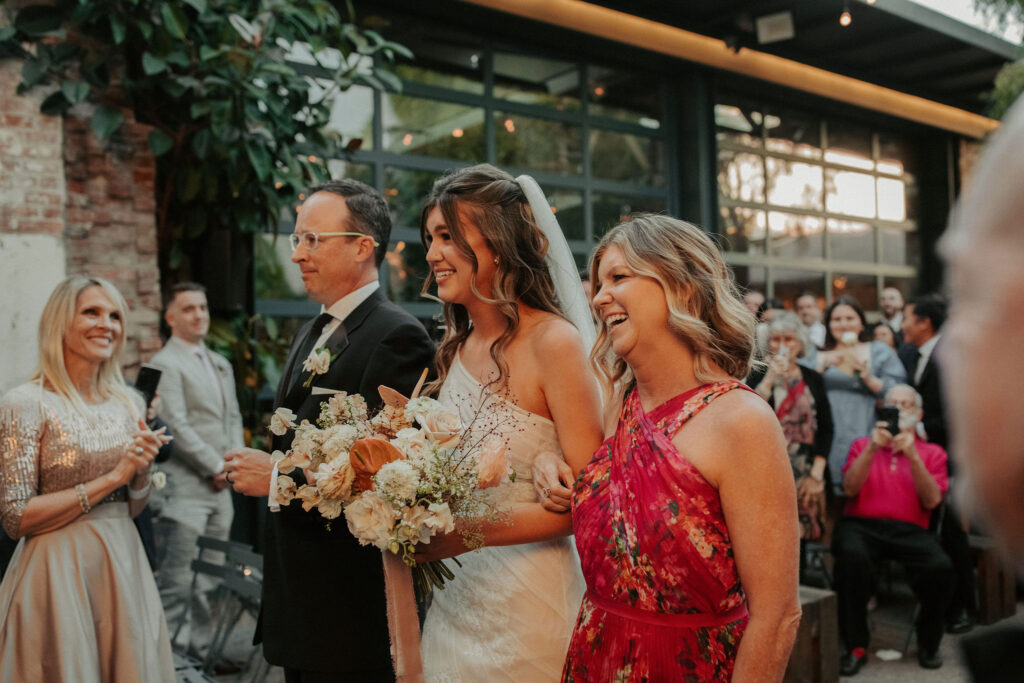 Millwick wedding ceremony in downtown LA captured by Taylor Mccutchan - Los Angeles wedding photographer.