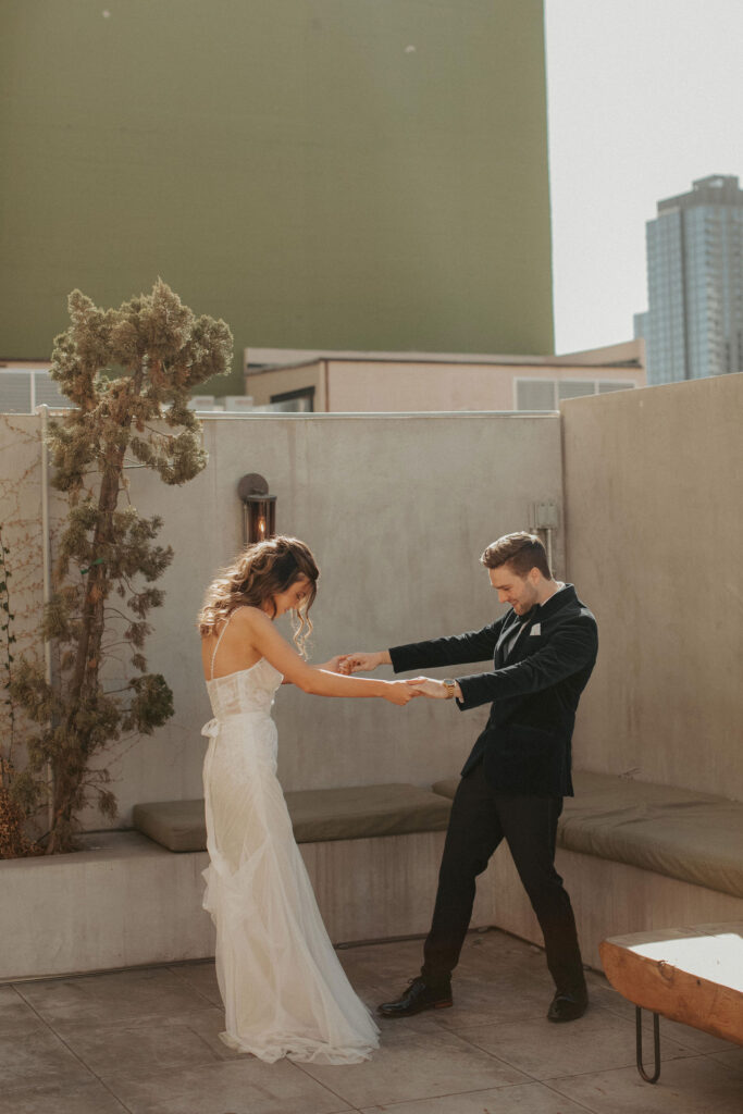 from Millwick wedding in downtown LA captured by Taylor Mccutchan - Los Angeles wedding photographer.