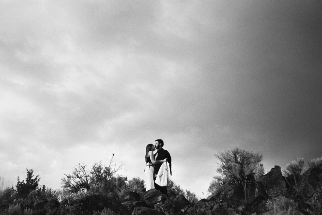 California couples session captured on 35mm film