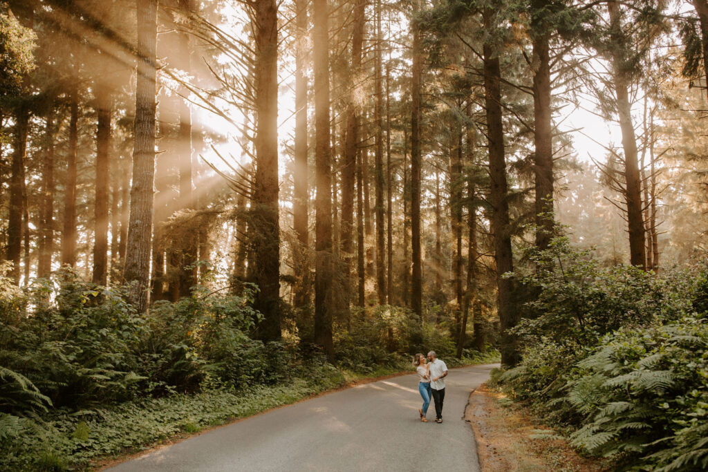 Humboldt Redwoods engagement photos captured by Taylor Mccutchan - California Photographer