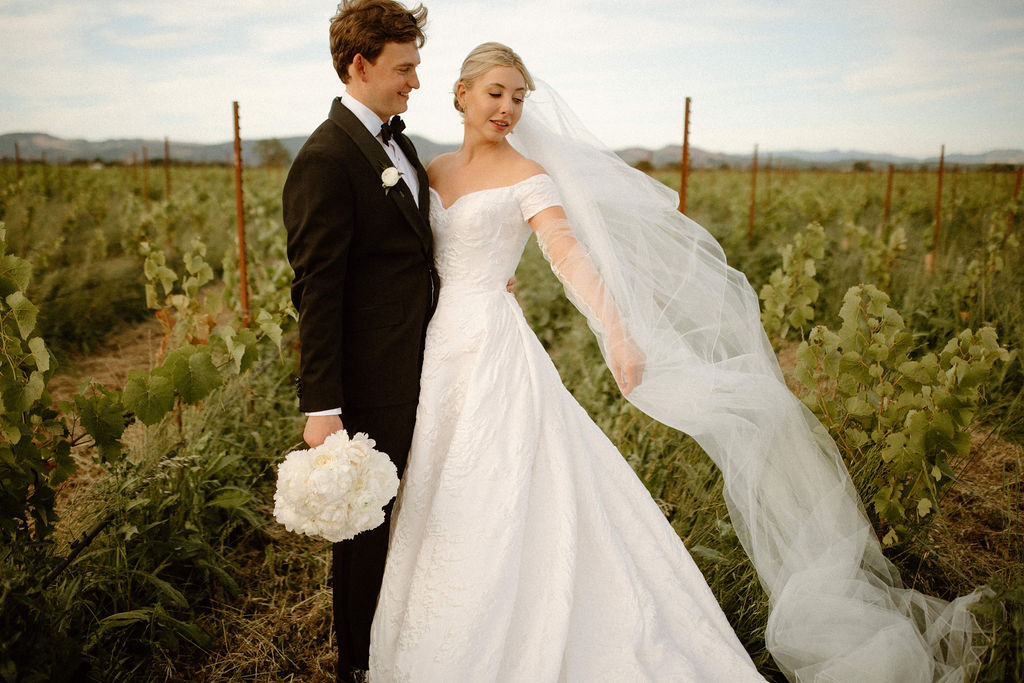 Bride and groom portraits from a Sonoma Valley wedding at The Barn at Harrow Cellars