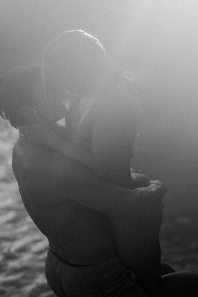 Couple on the beach in Hawaii