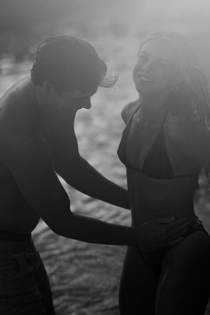 Couple on the beach in Hawaii