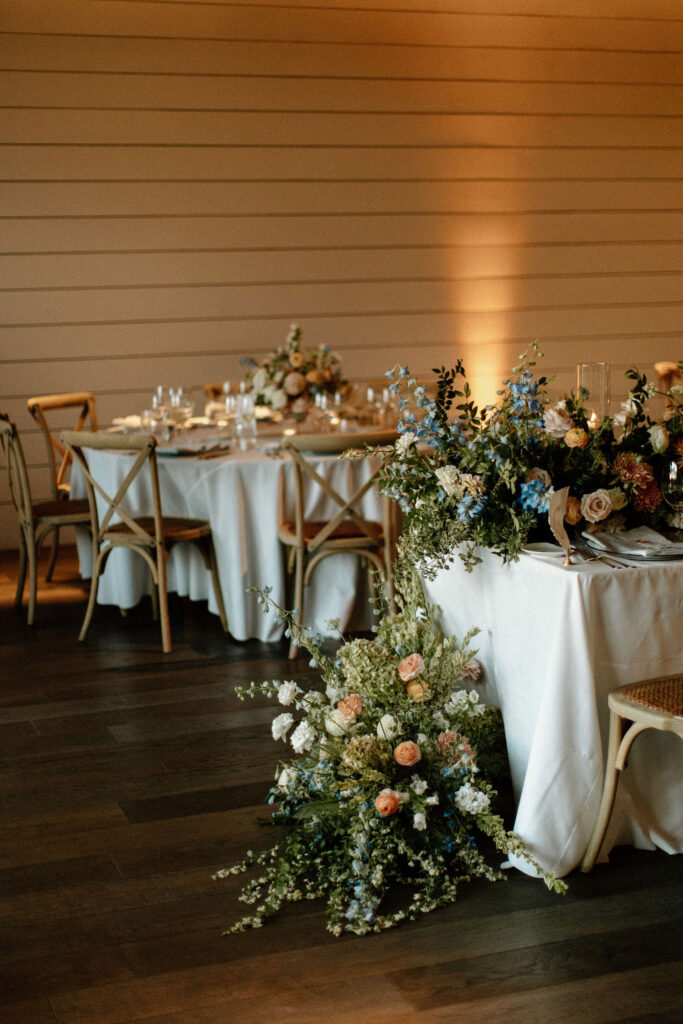 A romantic Four Seasons Napa Valley wedding reception