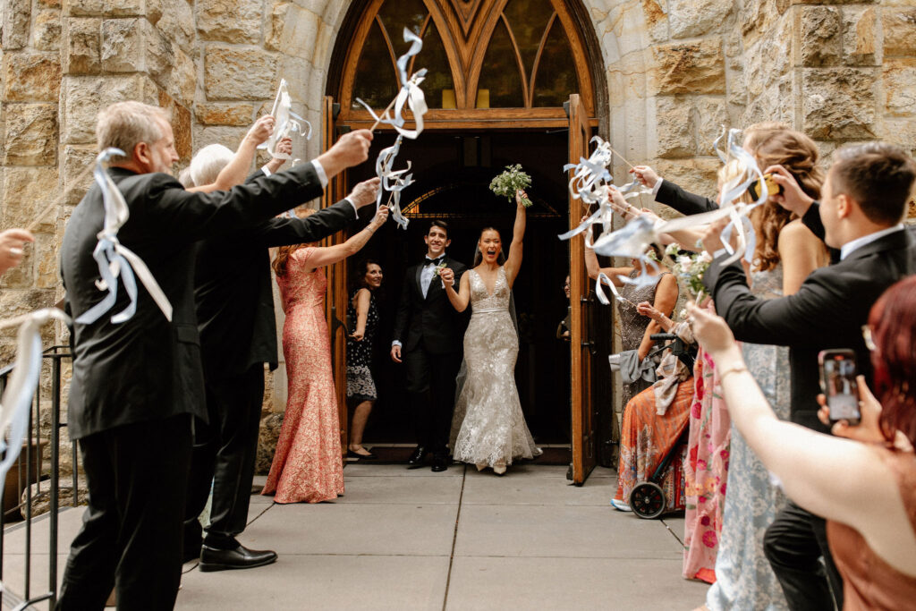 Wedding ceremony exit