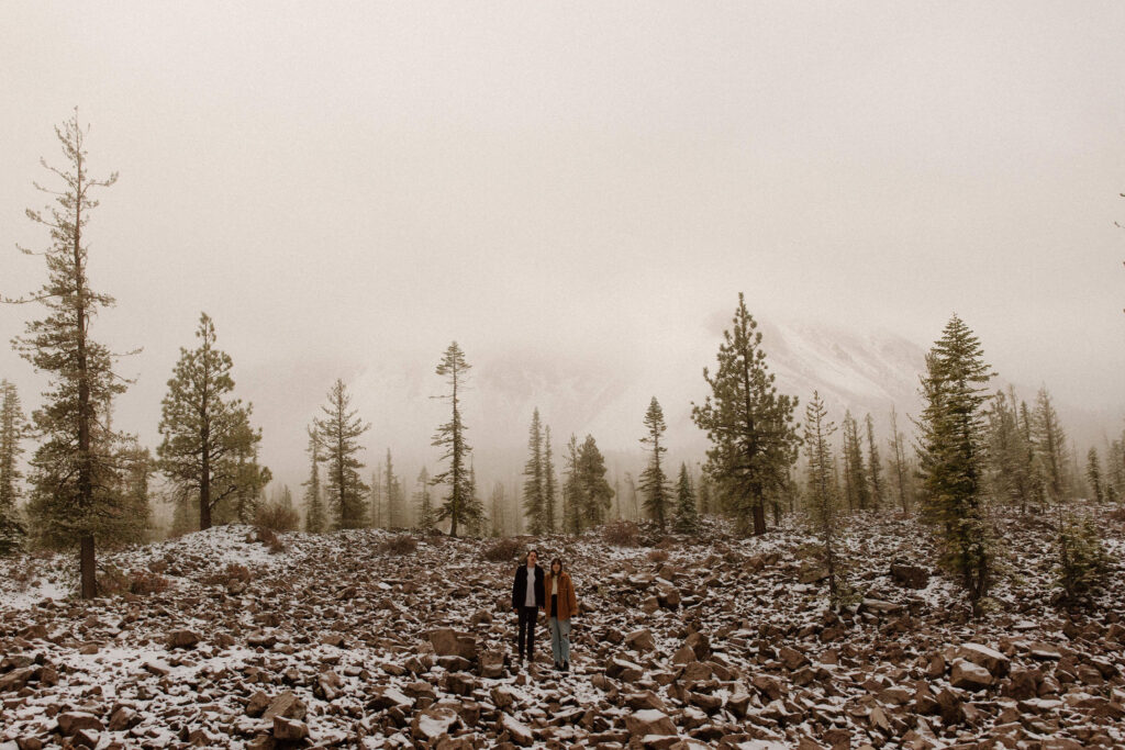 Couples winter engagement session