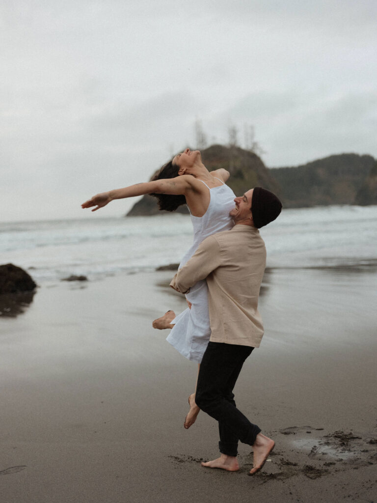 Costal couples session at Trinidad State Beach