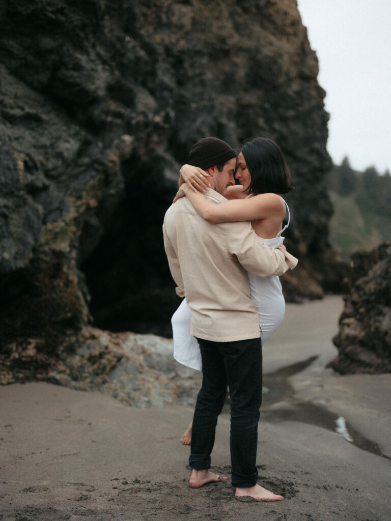 Costal couples session at Trinidad State Beach