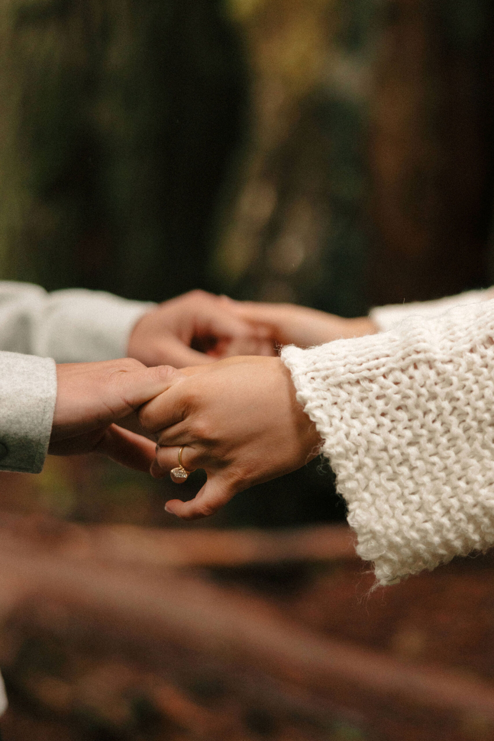 couple pose together during their California engagement photoshoot