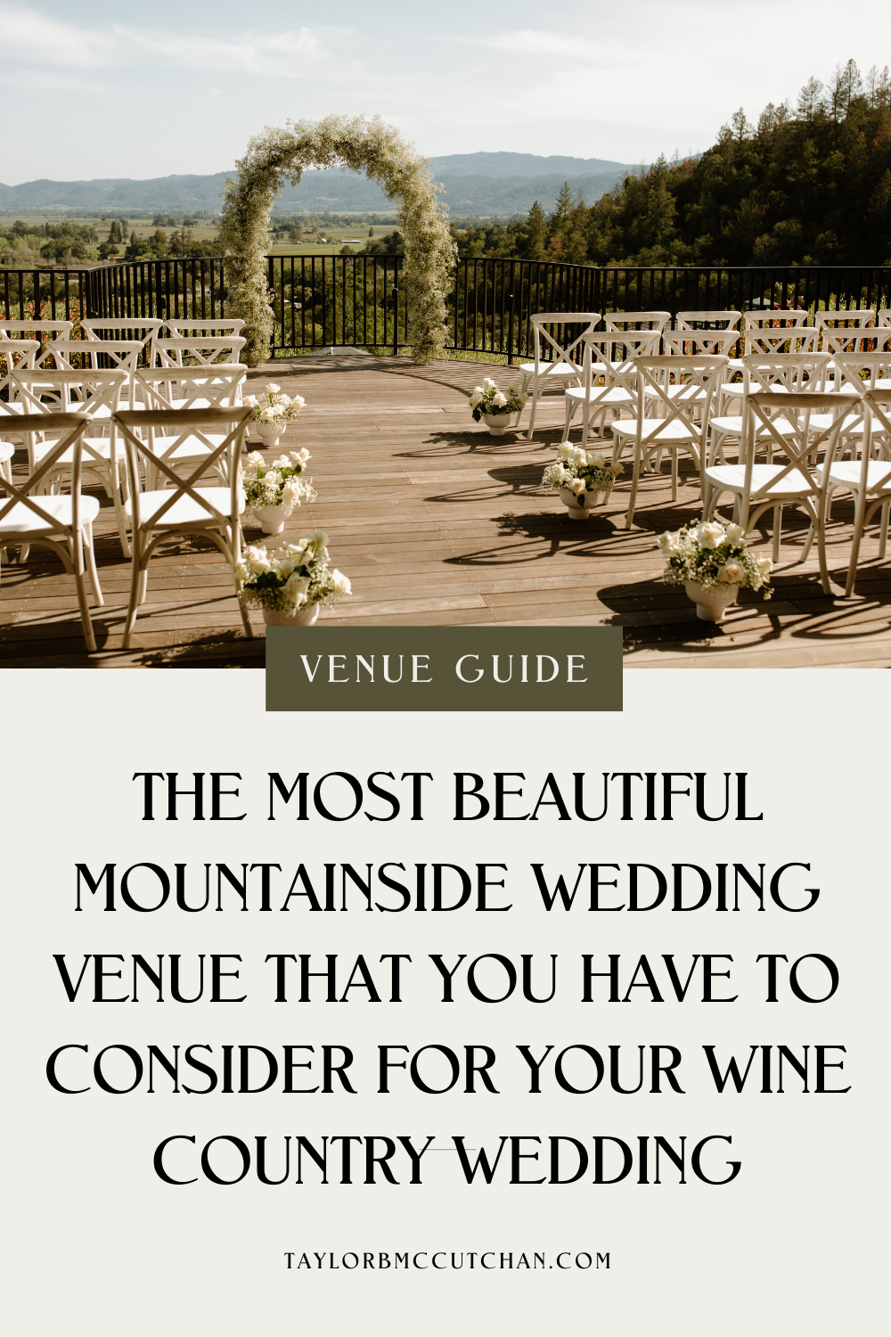 beautiful California mountainside wedding venue guide