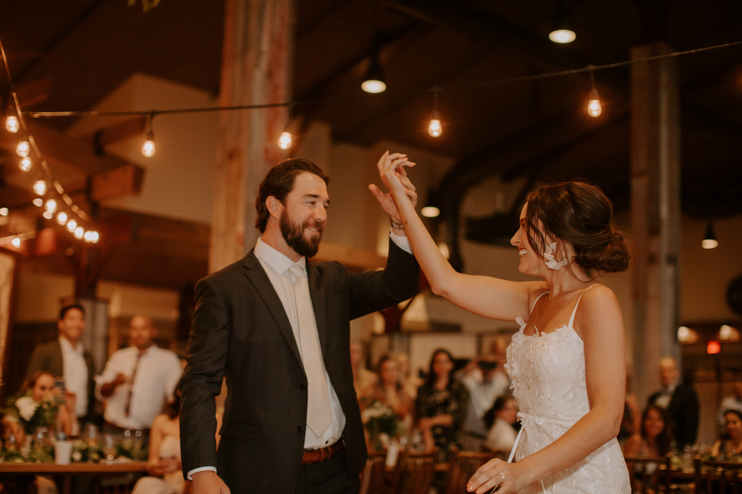 bride and groom pose together after stunning California wedding day