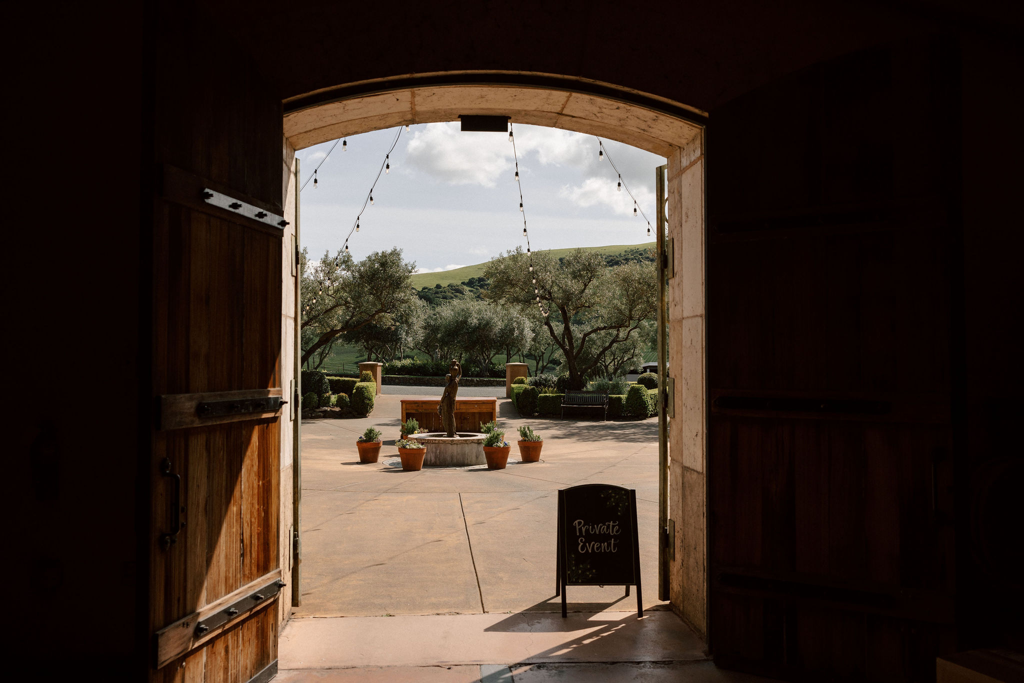 stunning California winery wedding venue