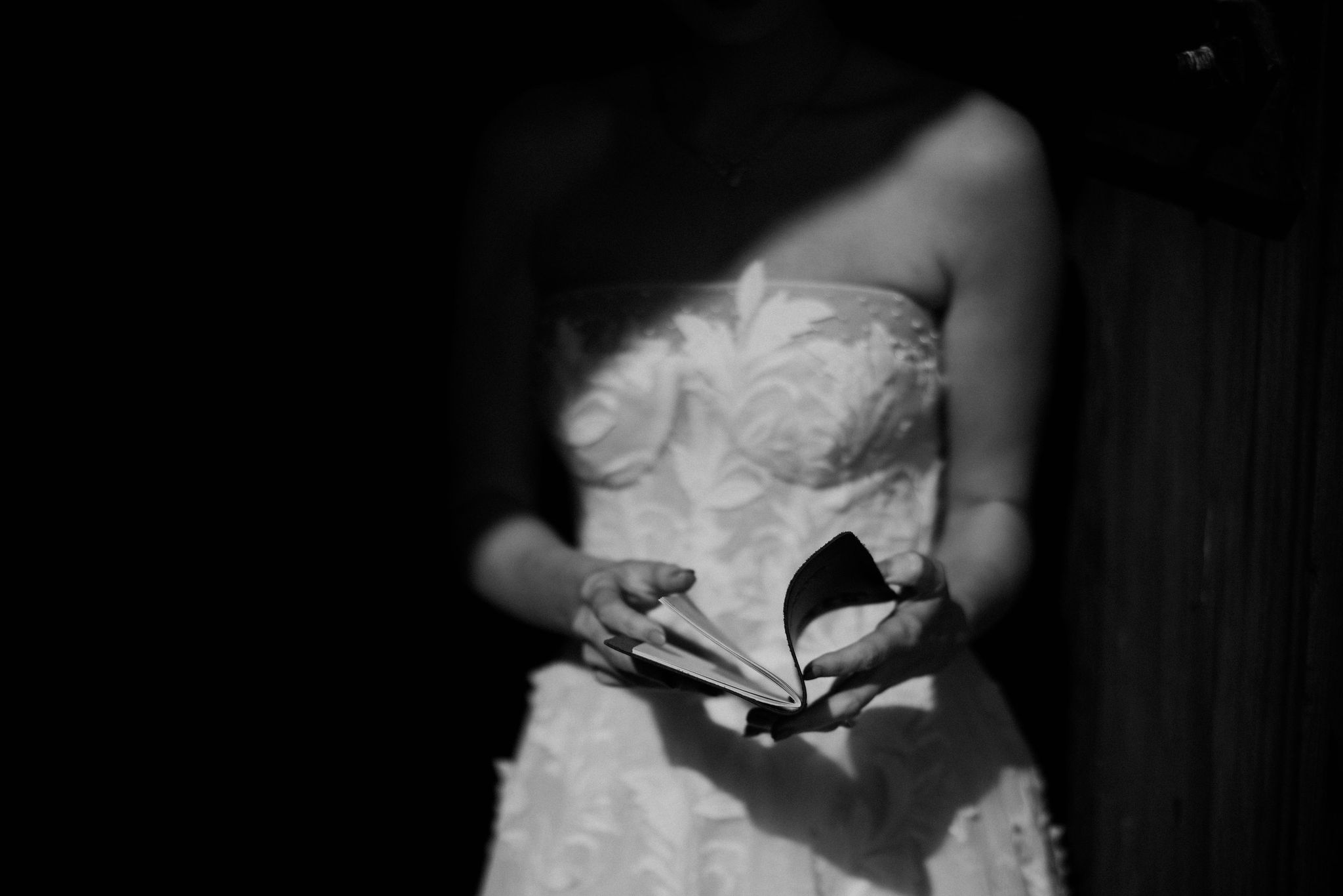 bride poses shortly after finishing her prep