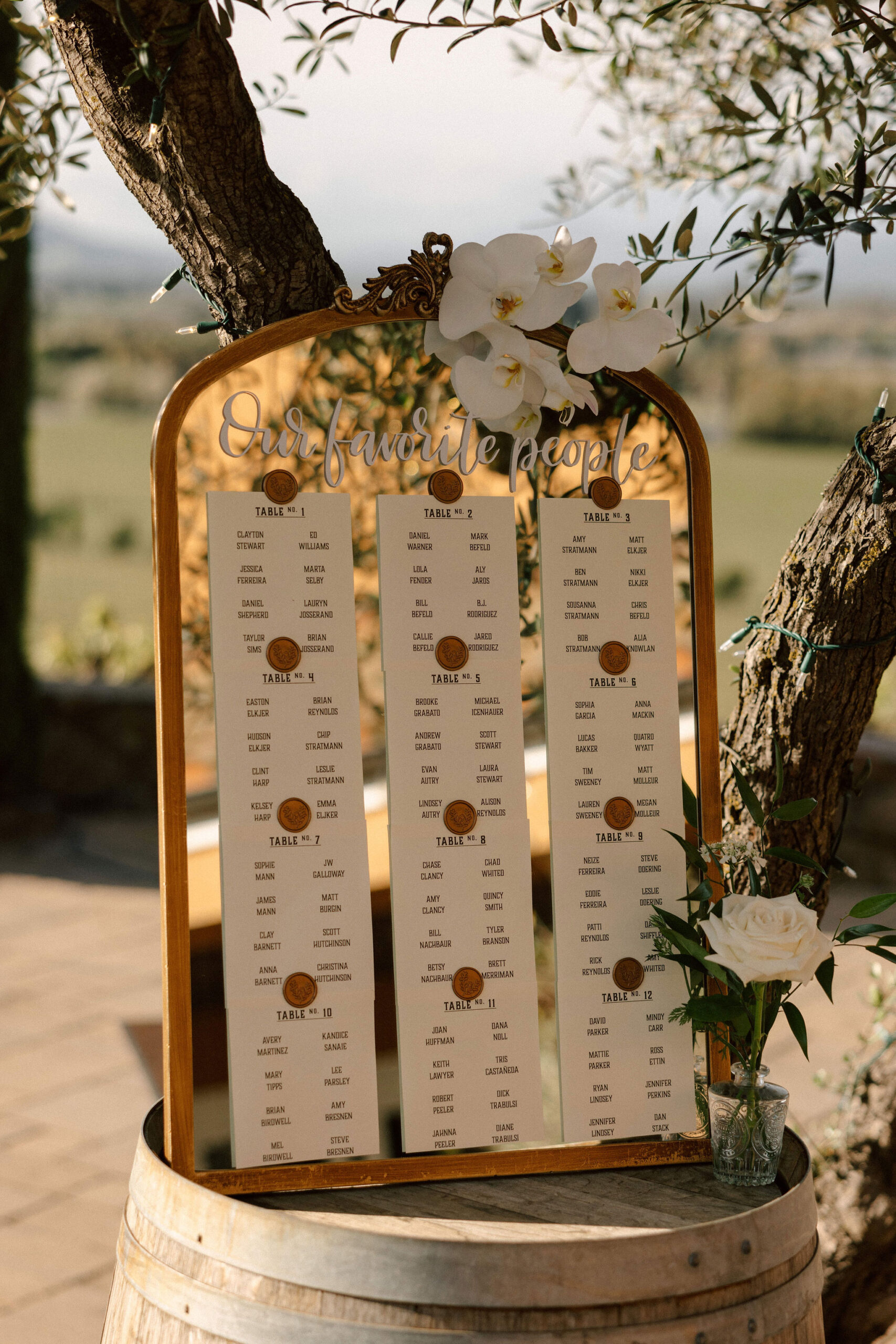 beautiful details of a stunning California winery wedding