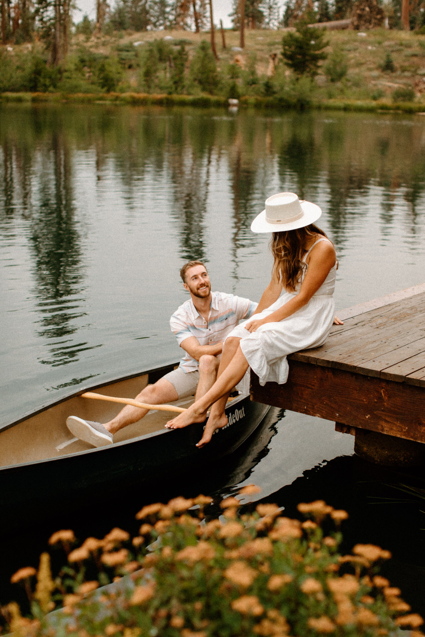 bride and groom pose together after stunning California wedding day