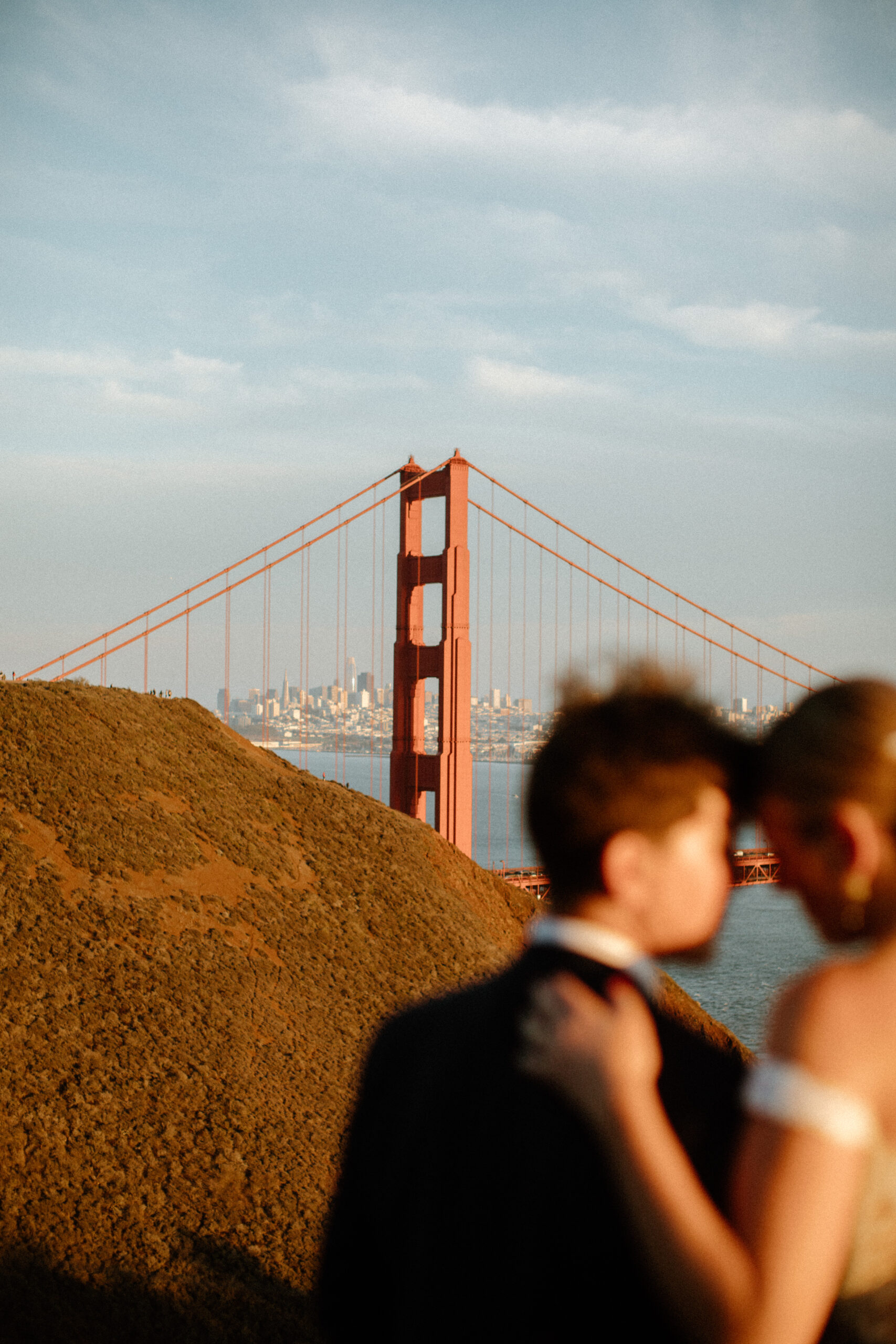 stunning bride and groom pose together after their dreamy Bay Area wedding day