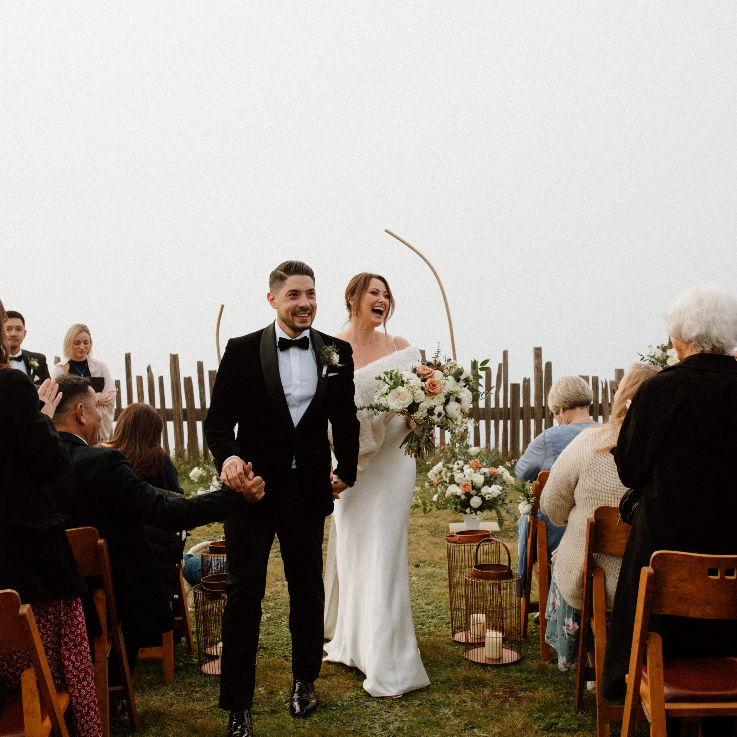 stunning bride and groom pose together after their dreamy Bay Area wedding day