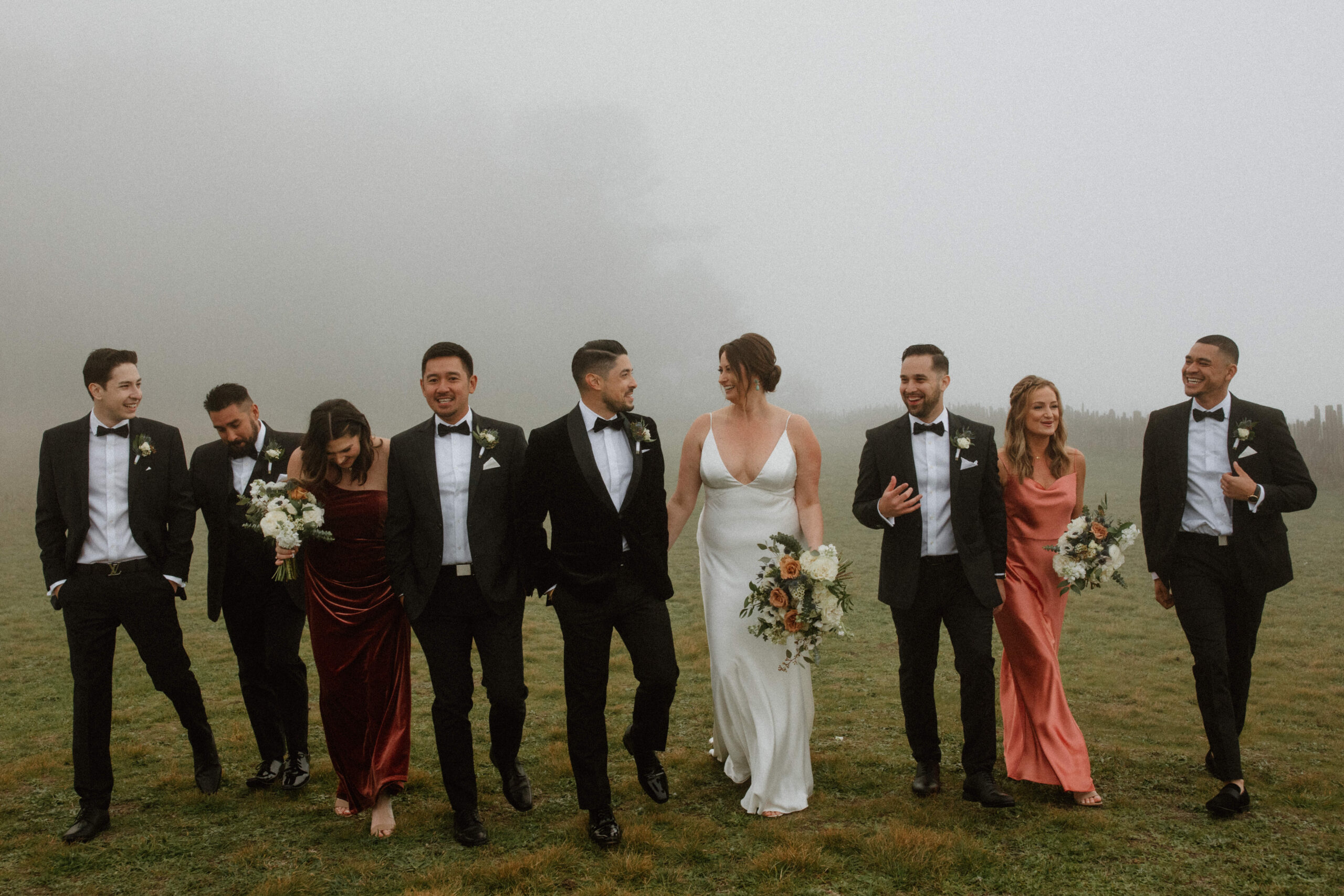 stunning bride and groom pose together after their dreamy Bay Area wedding day