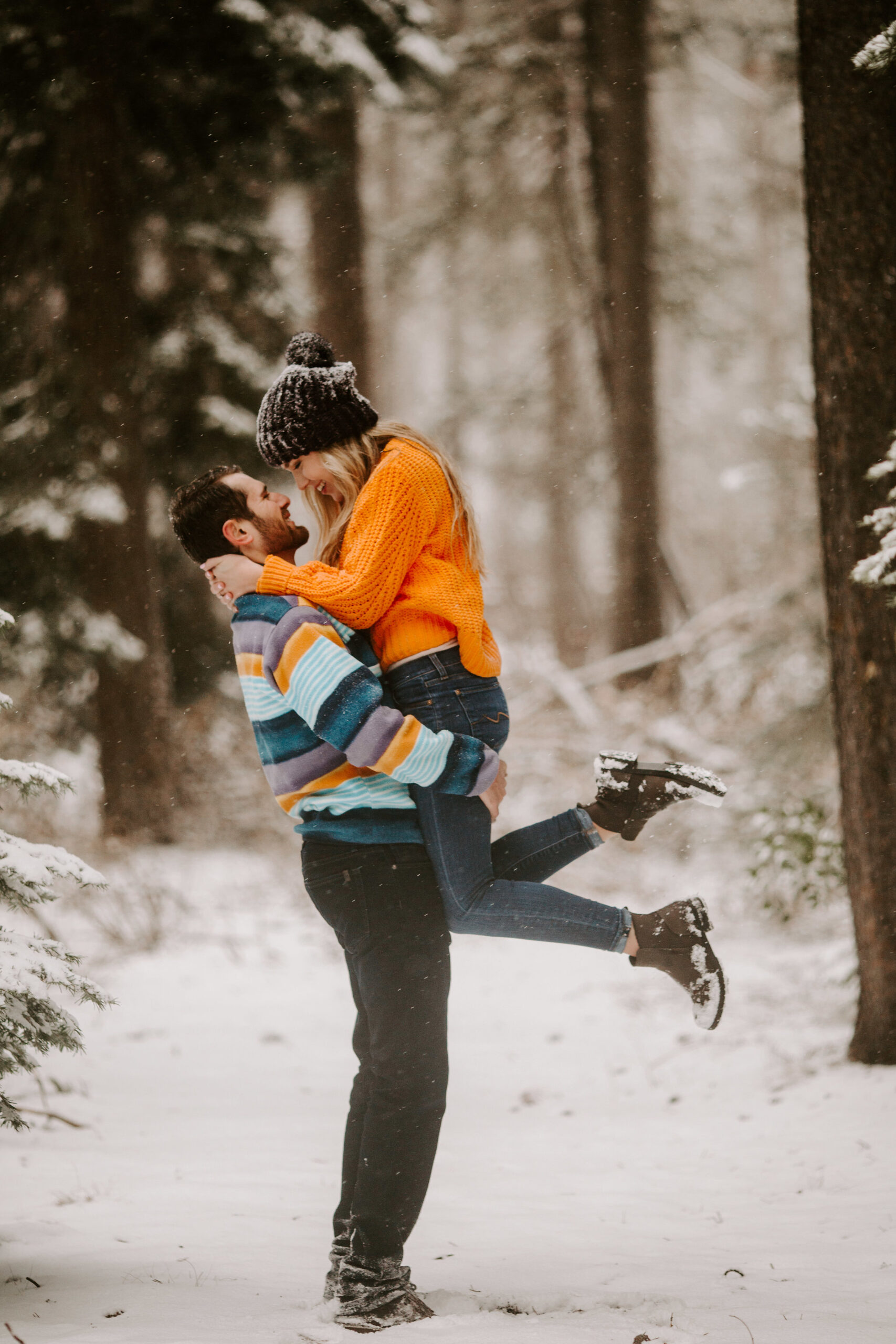 stunning coupe pose together during theri California engagement photos