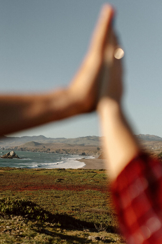 candid engagement photoshoot in California