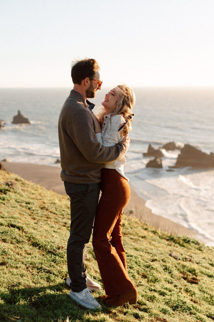 candid engagement photoshoot in California