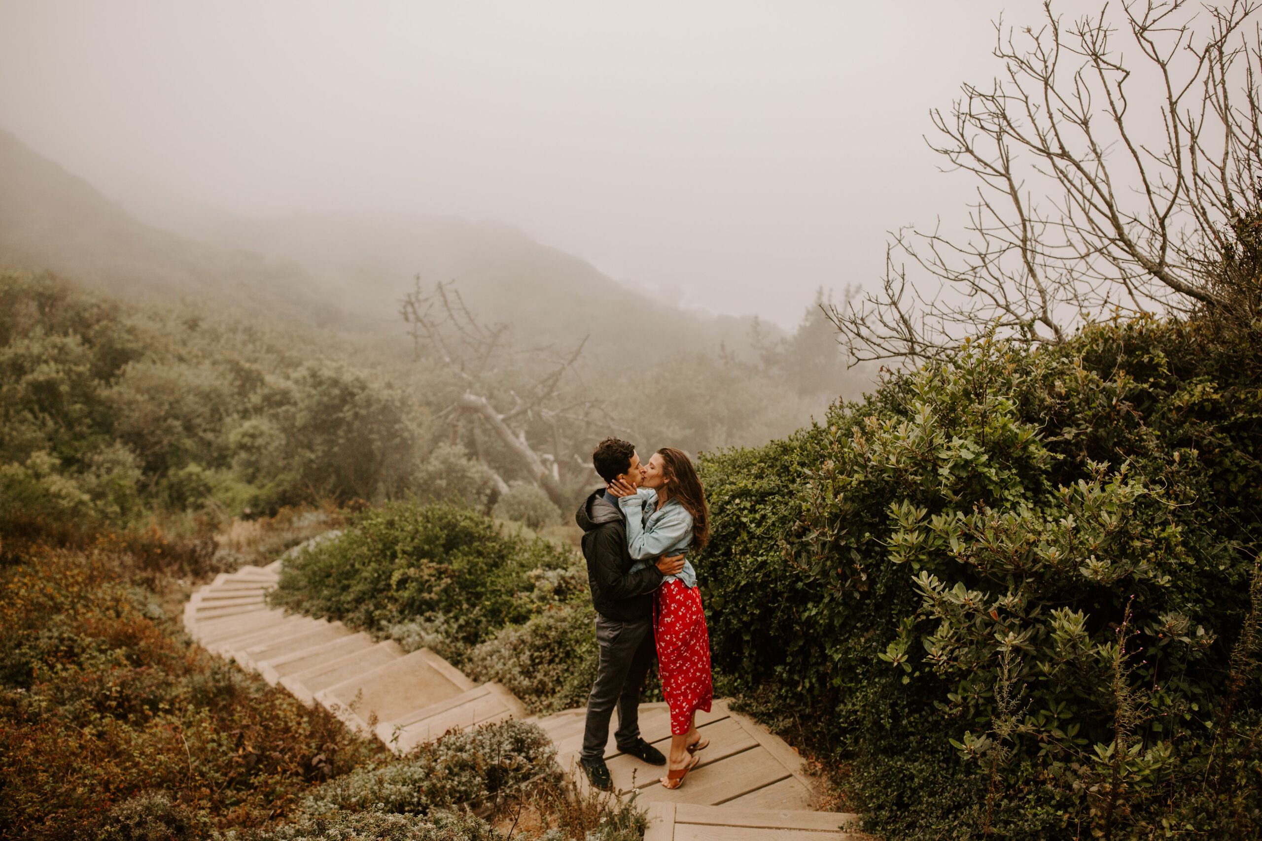 documentary style engagement photoshoot in California