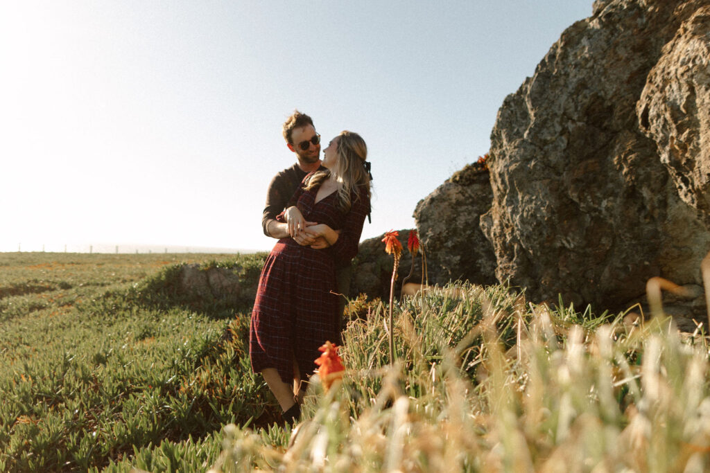 candid engagement photoshoot in California