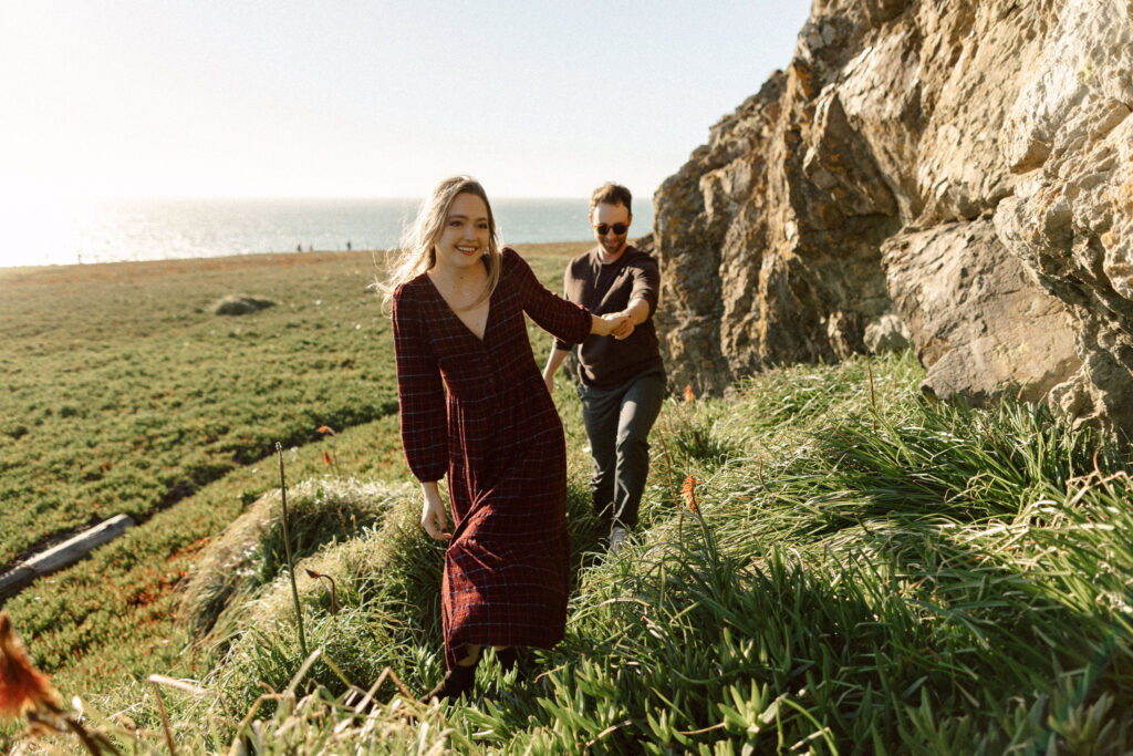 candid engagement photoshoot in California