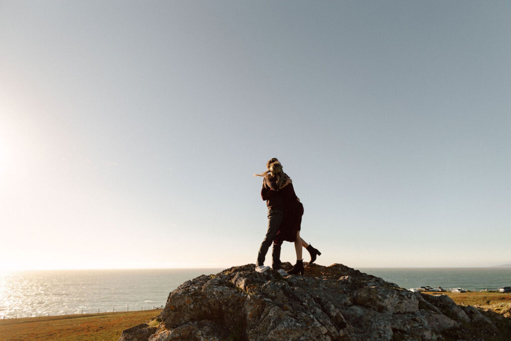 candid engagement photoshoot in California