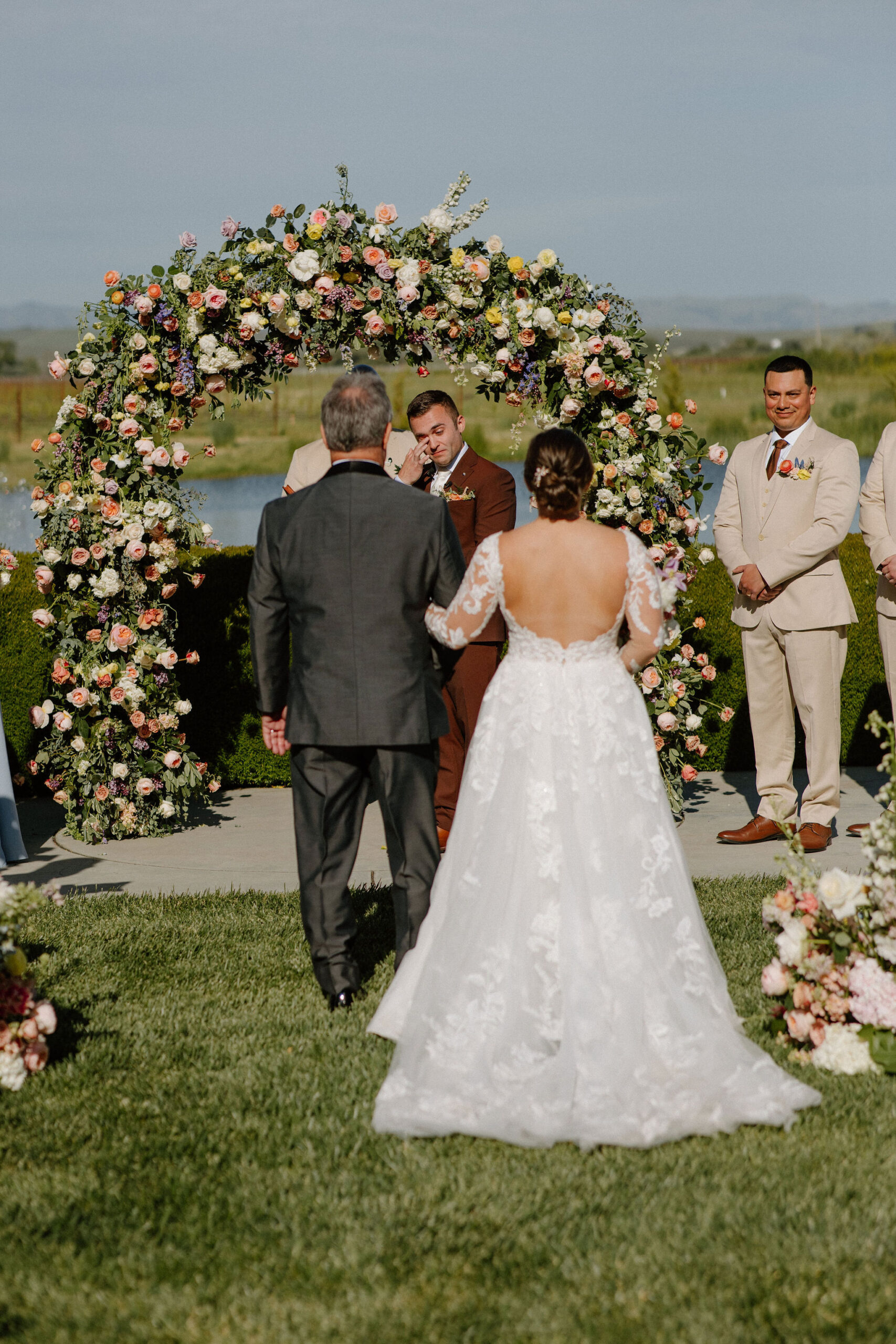 candid wedding from a California wedding day