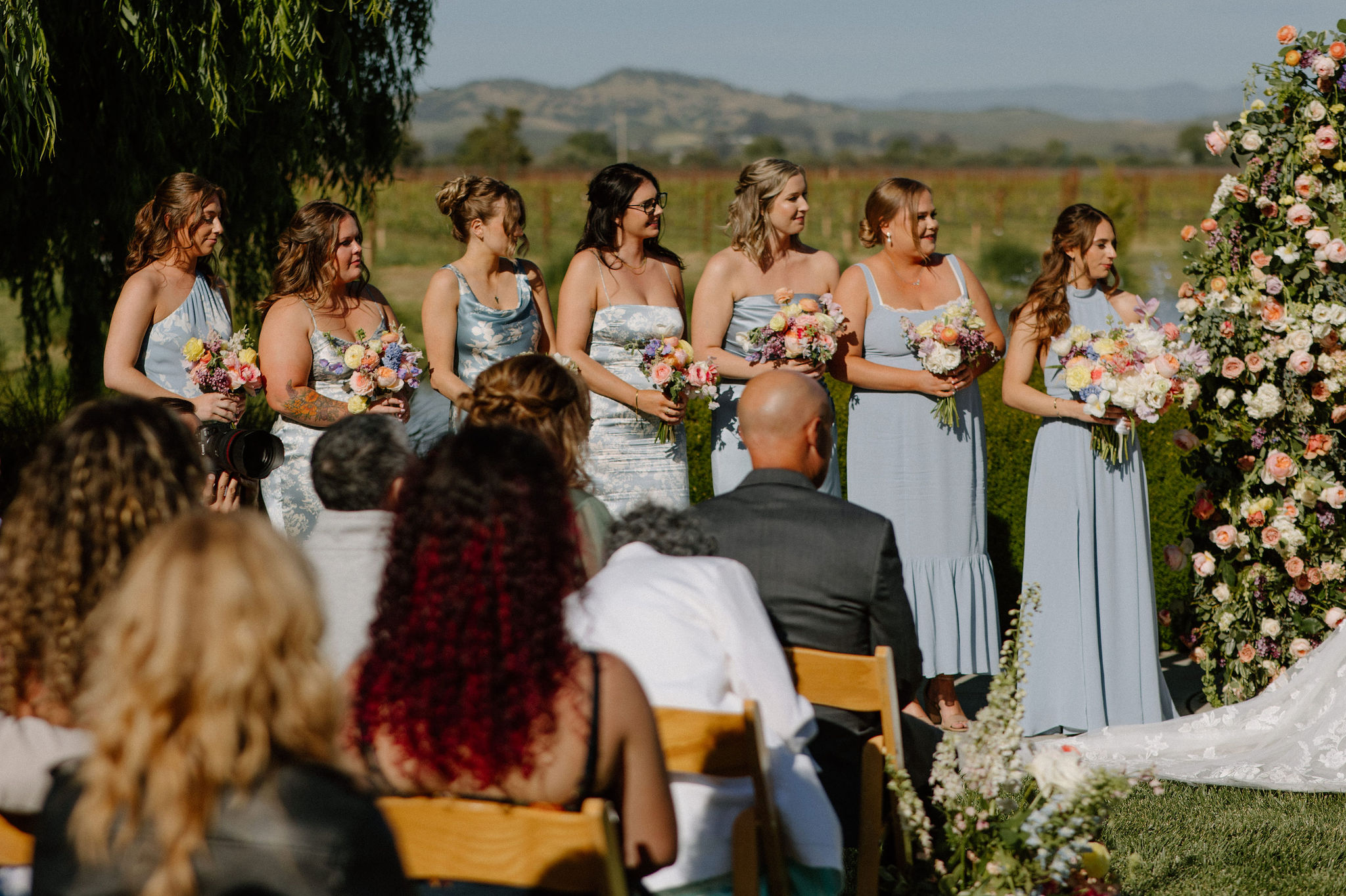 candid wedding from a California wedding day