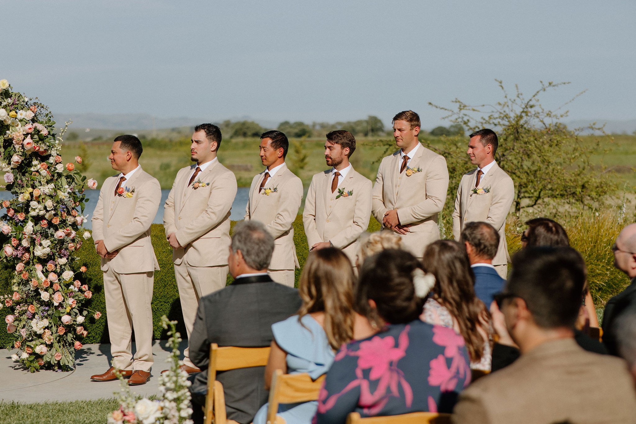 candid wedding from a California wedding day